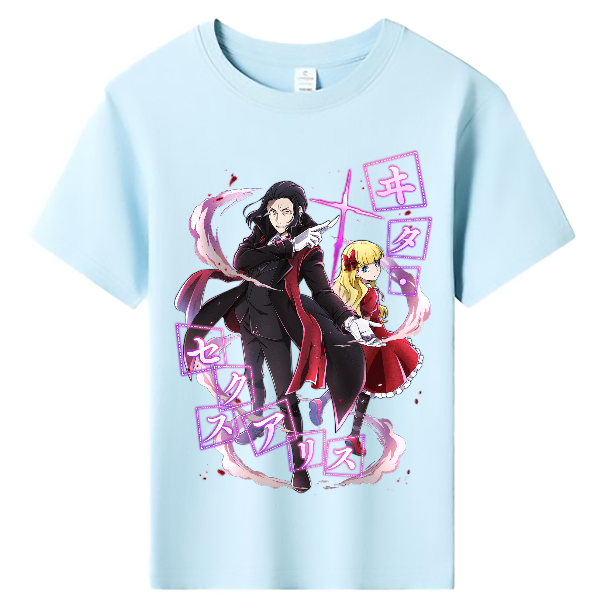 （画像用） 文豪ストレイドッグス Bungo Stray Dogs 綿100％キッズTシャツ（フロントプリント）
